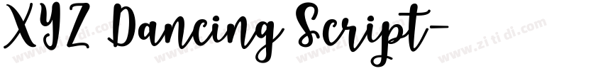 XYZ Dancing Script字体转换 XYZ Dancing Script字体转换